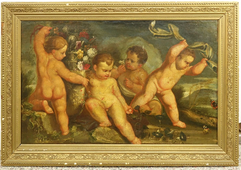 School of: Francesco Albani, Italian (1578-1660) Important 17th Century probably Flemish oil on canvas