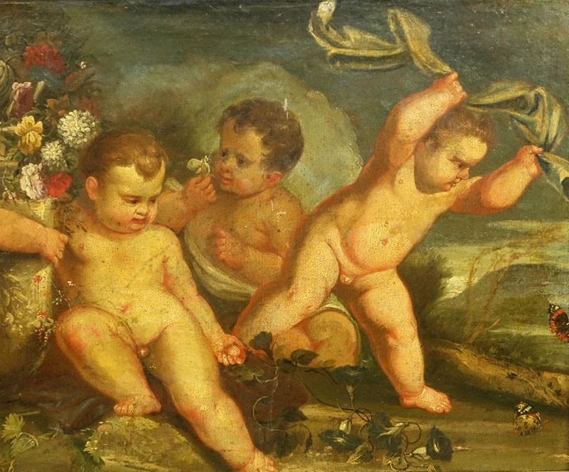 School of: Francesco Albani, Italian (1578-1660) Important 17th Century probably Flemish oil on canvas