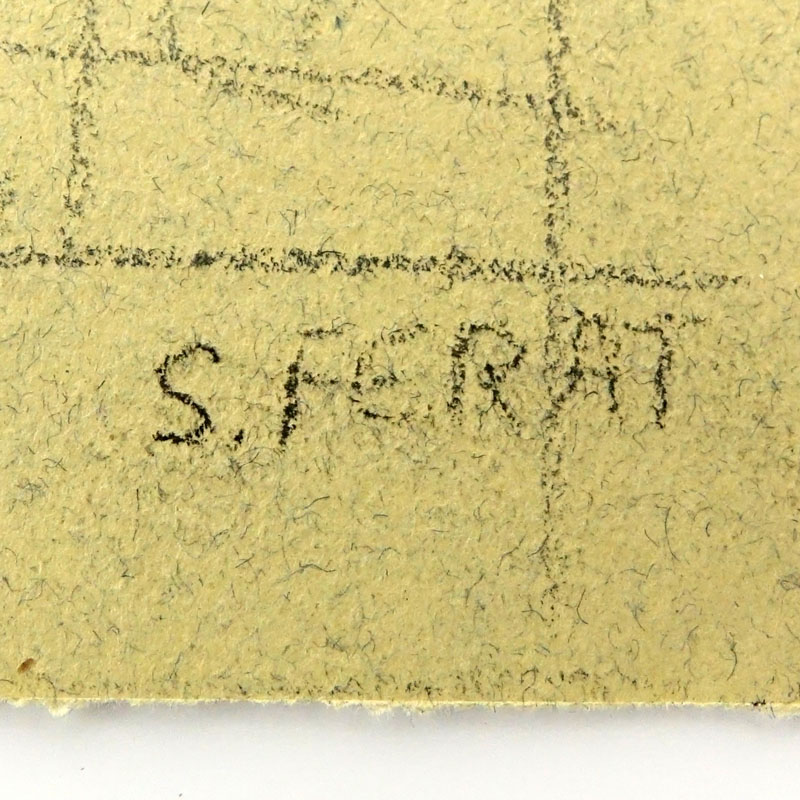 Serge Ferat, Russian (1881 - 1958) Figurative pencil sketch on manila paper