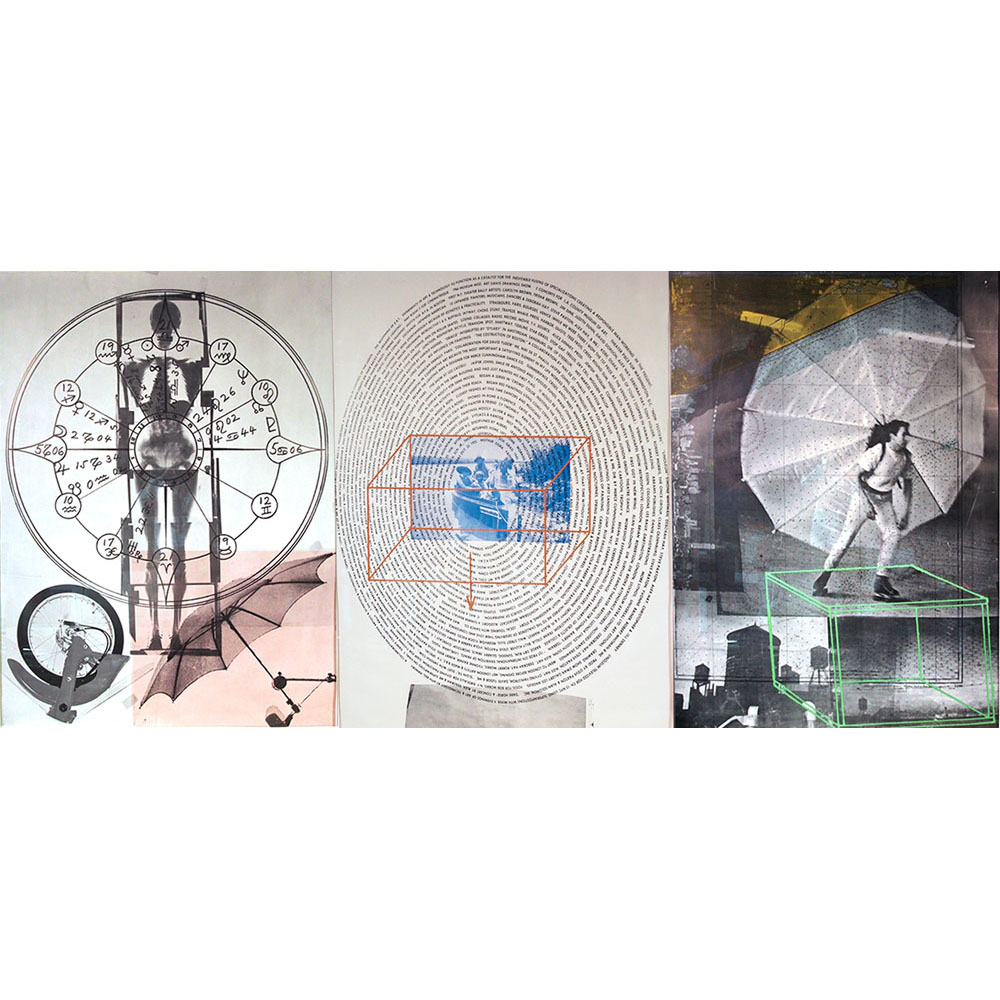 Robert Rauschenberg, American (1925-2008) 1968 Tryptic Photolithograph on...