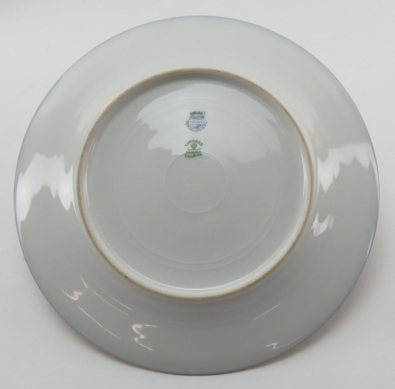 Grouping of Five (5) Theodore Haviland Limoges Bazar Colon Porcelain Cabinet Plates