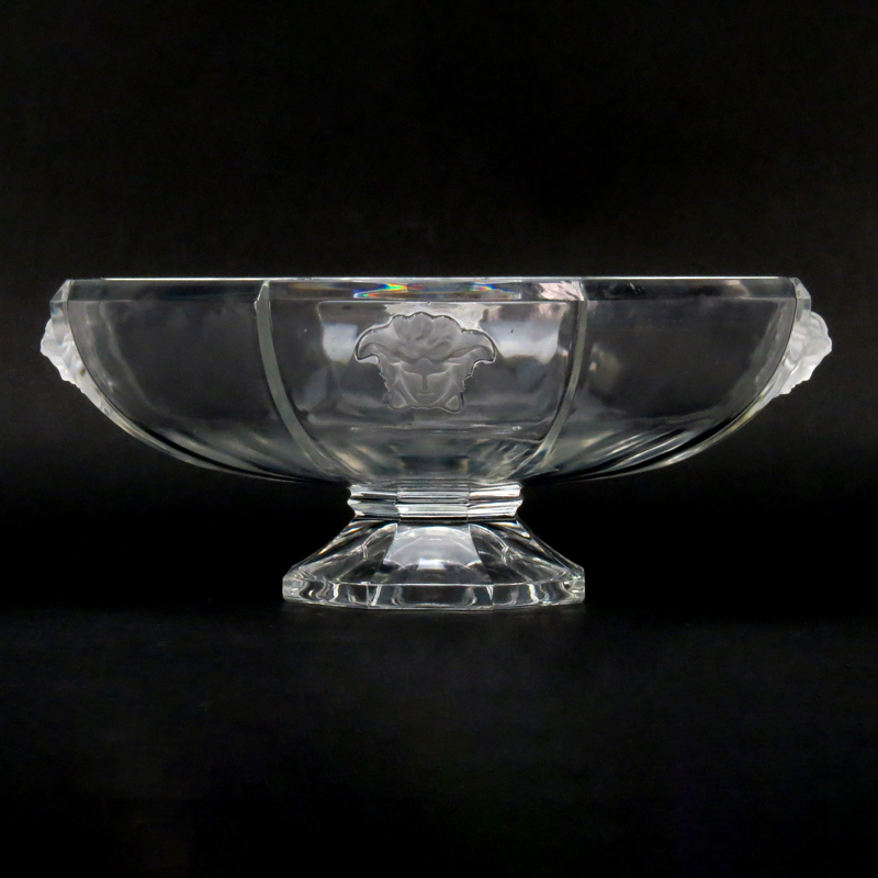 Versace for Rosenthal Crystal Treasury Pedestal Bowl