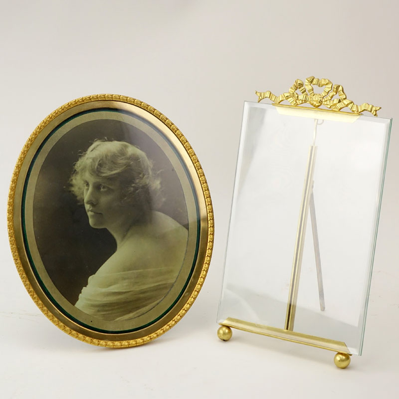 Grouping of Two (2) Louis XVI Style Gilt Bronze Picture Frames