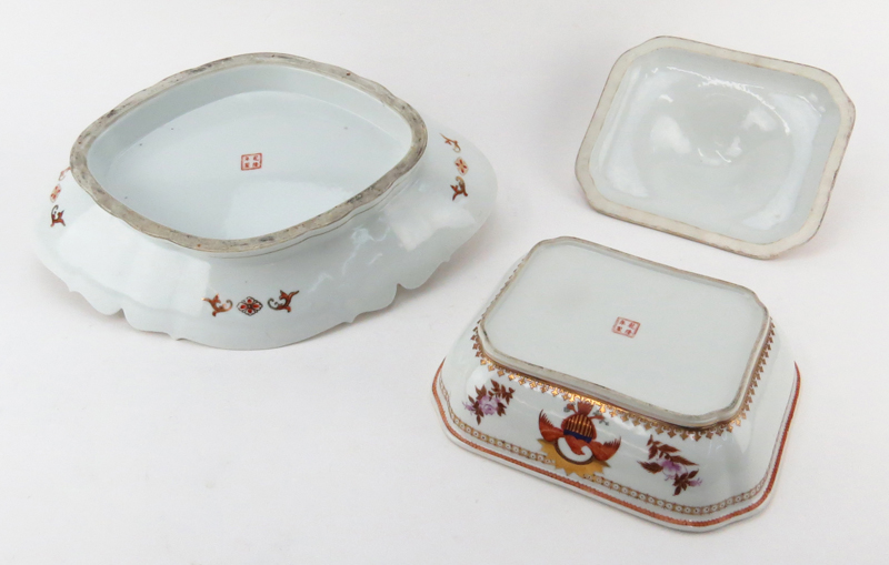 Two (2) Vintage Chinese 18th Century Style Export Porcelain for the American Market Tableware