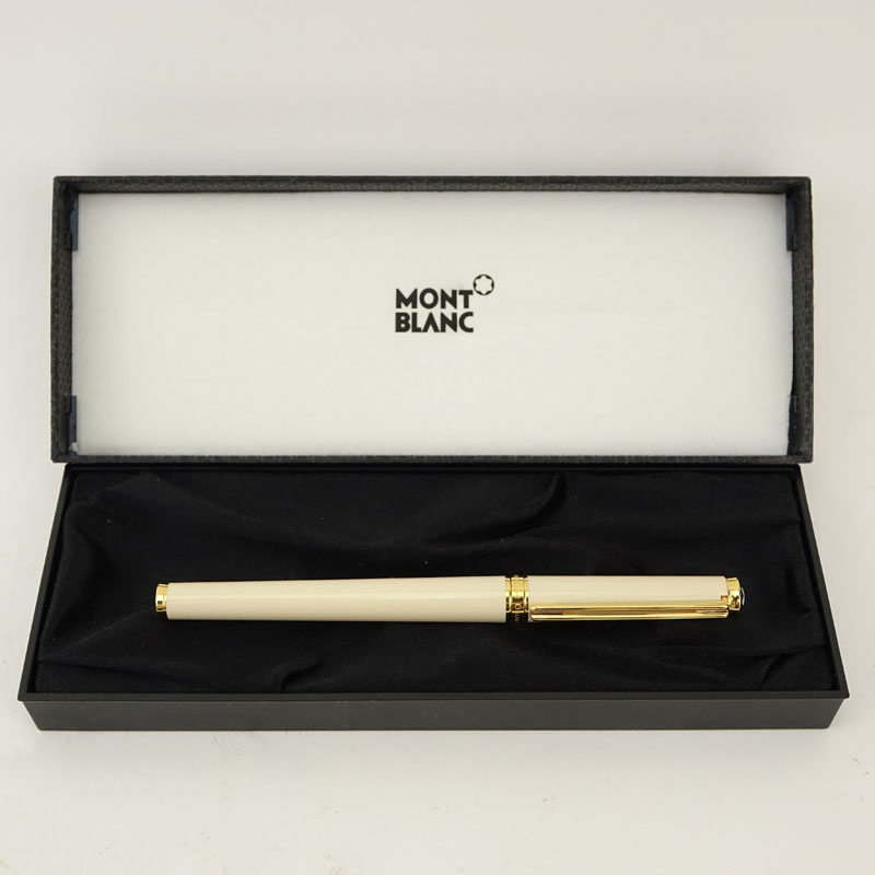Mont Blanc Cream Noblesse Oblige Rollerball Pen In Box