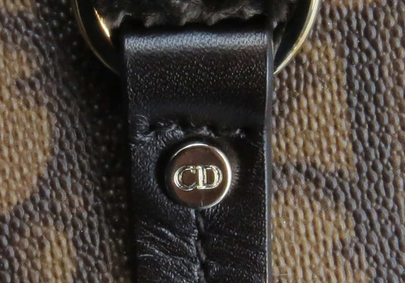 Christian Dior Monogram Romantique Trotter Flap Bag Brown