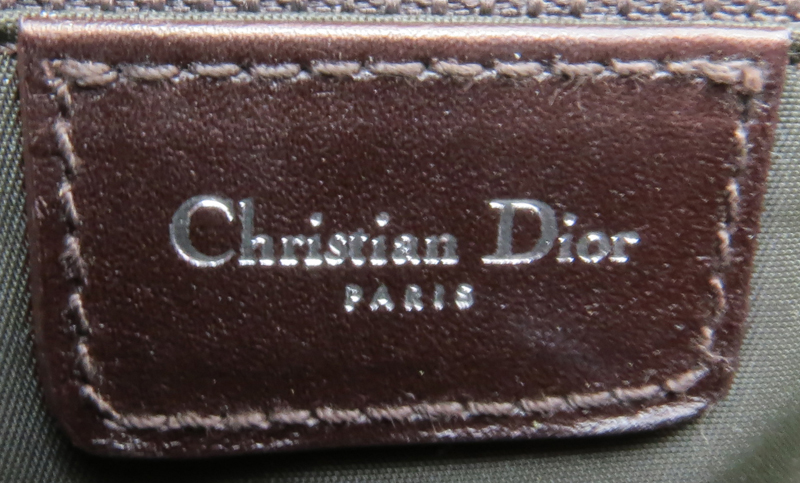 Christian Dior Monogram Romantique Trotter Flap Bag Brown