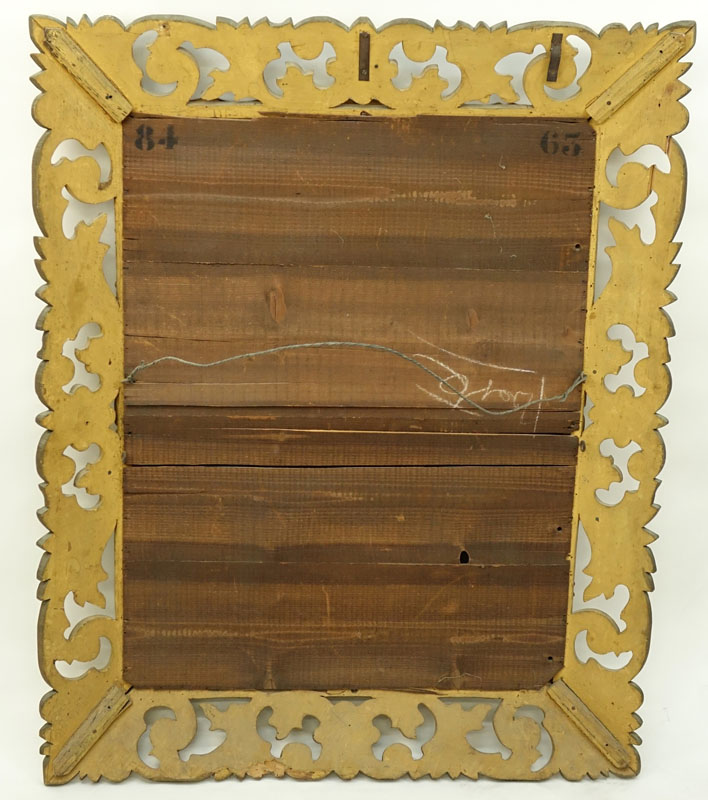 Large Carved Gilt Wood Decorative Mirror
