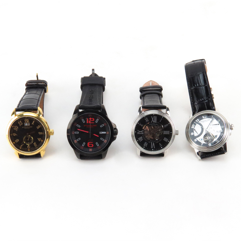 Four (4) Men's Stuhrling Watches