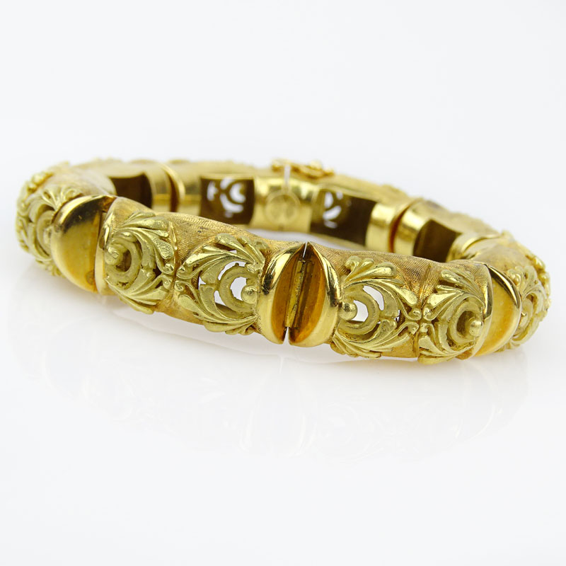 Vintage 18 Karat Yellow Gold Link Bracelet