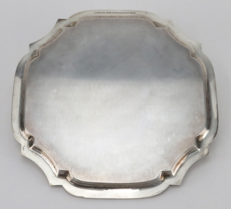 Tiffany and Co Sterling Silver Cut Corner Tray