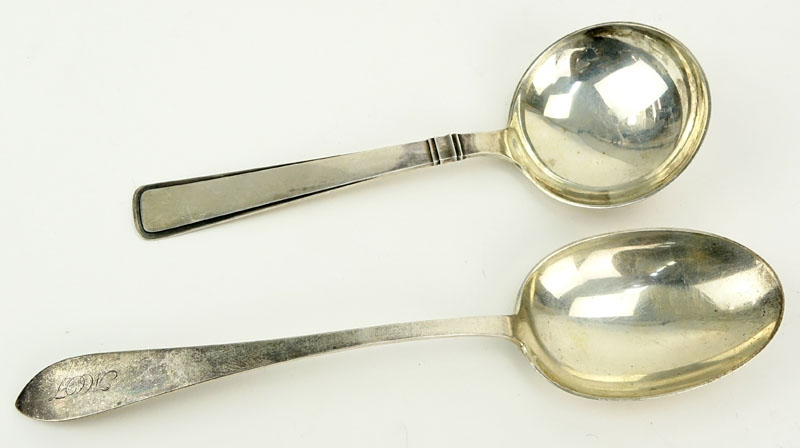 Grouping of Two (2) Sterling Silver Serving Spoons