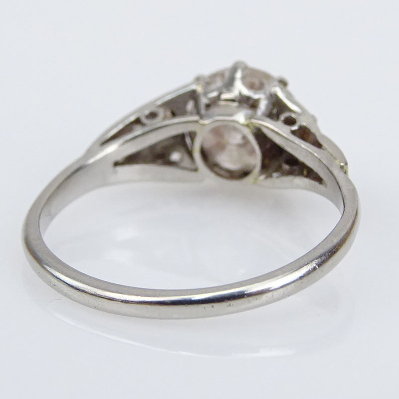 1.50 Carat Round Brilliant Cut and Platinum Engagement Ring.