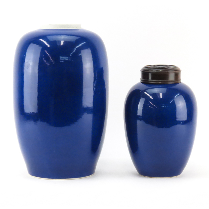 Two Chinese Blue Vases