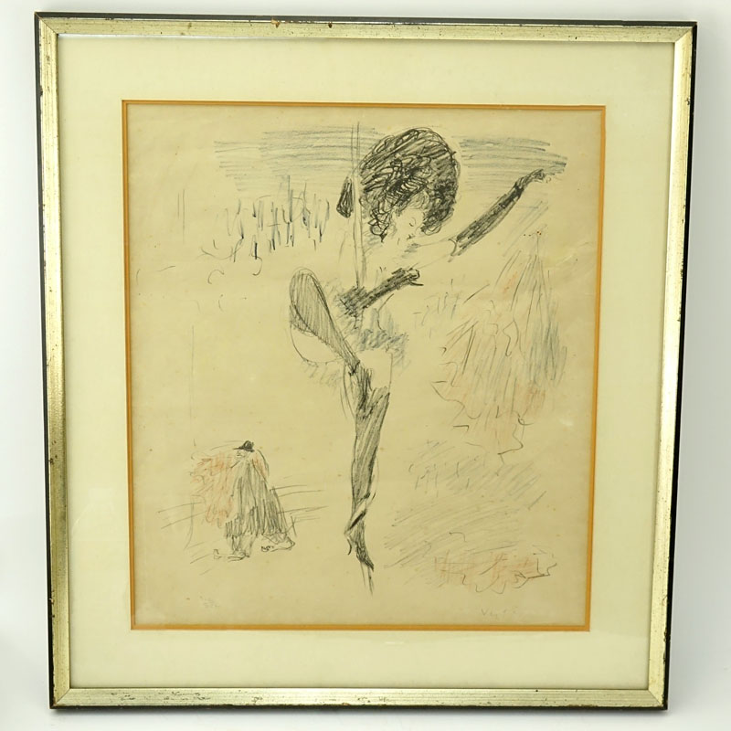 Marcel Vertès, French (1895-1961) Print "Can Can Dancer" Signed in pencil and numbered ?/250