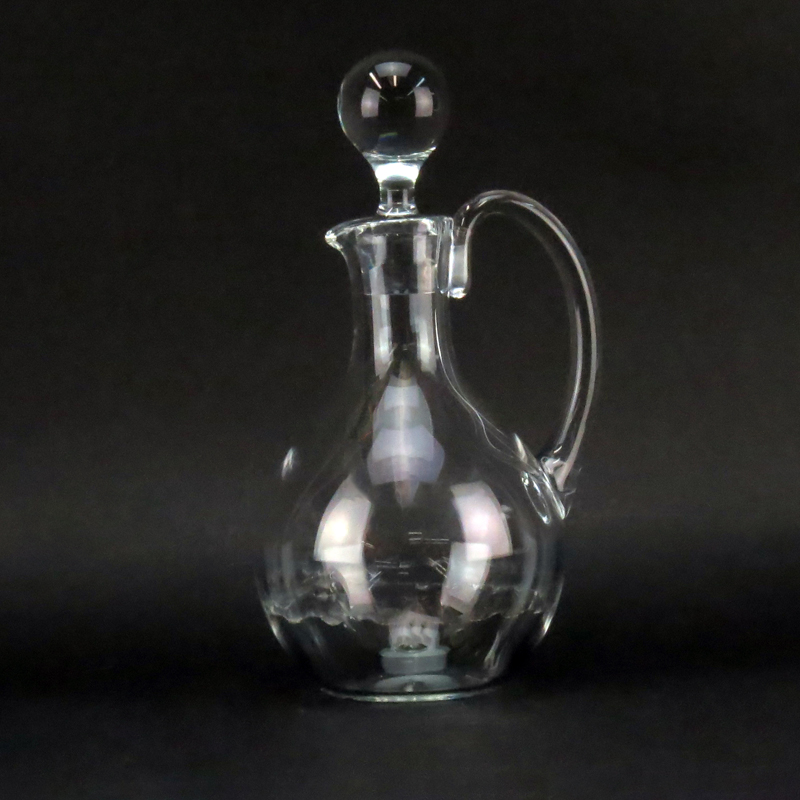 Baccarat Clear Crystal Handle Decanter