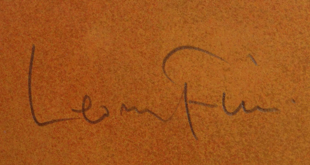Leonor Fini, French (1908-1996) Color Lithograph "Portrait" Signed and Numbered In Pencil 199/297, Leonor Fini
