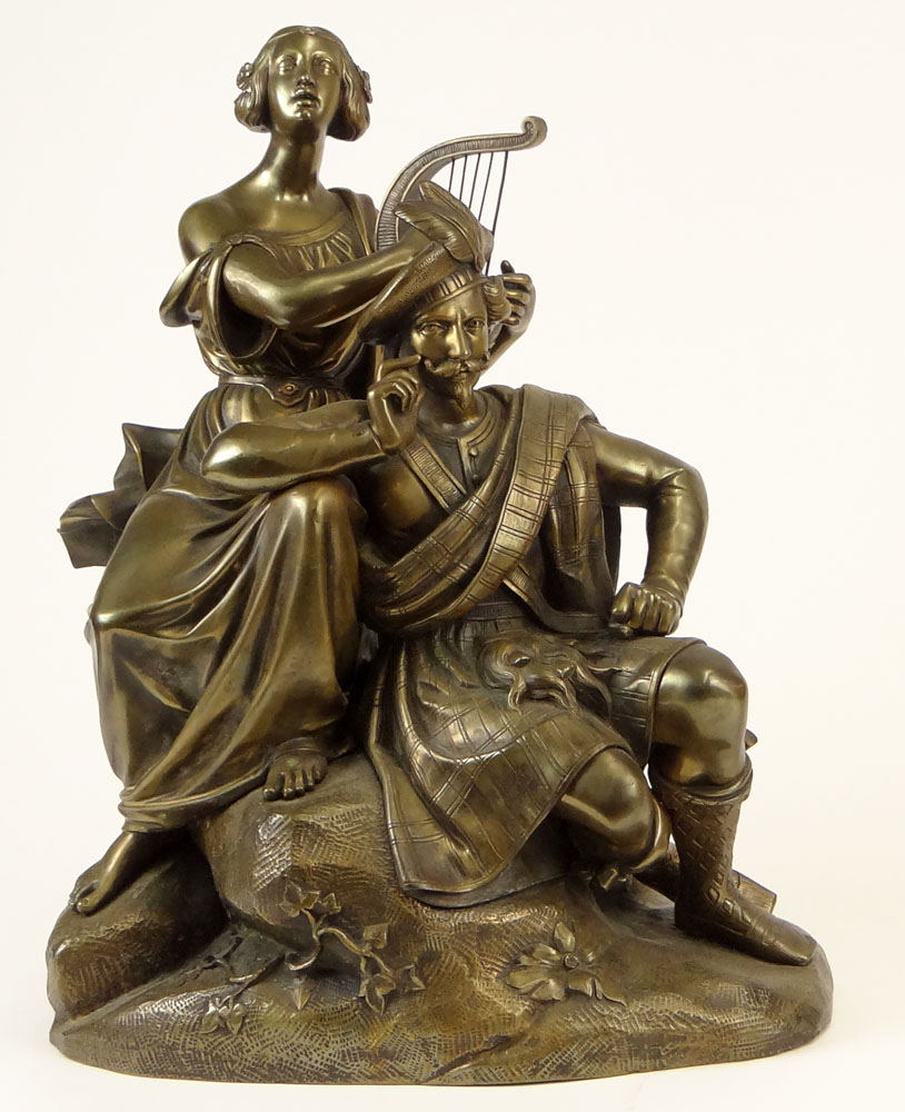 Romantic style Gilt Bronze Sculpture
