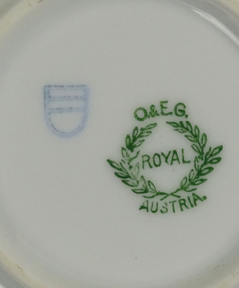 Antique Royal Vienna Porcelain Plate With Classical Transferred Motif by Angelica Kauffman