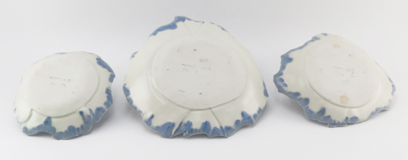 Set of Three (3) Terrin Levitt Free Form Ceramic Dishes