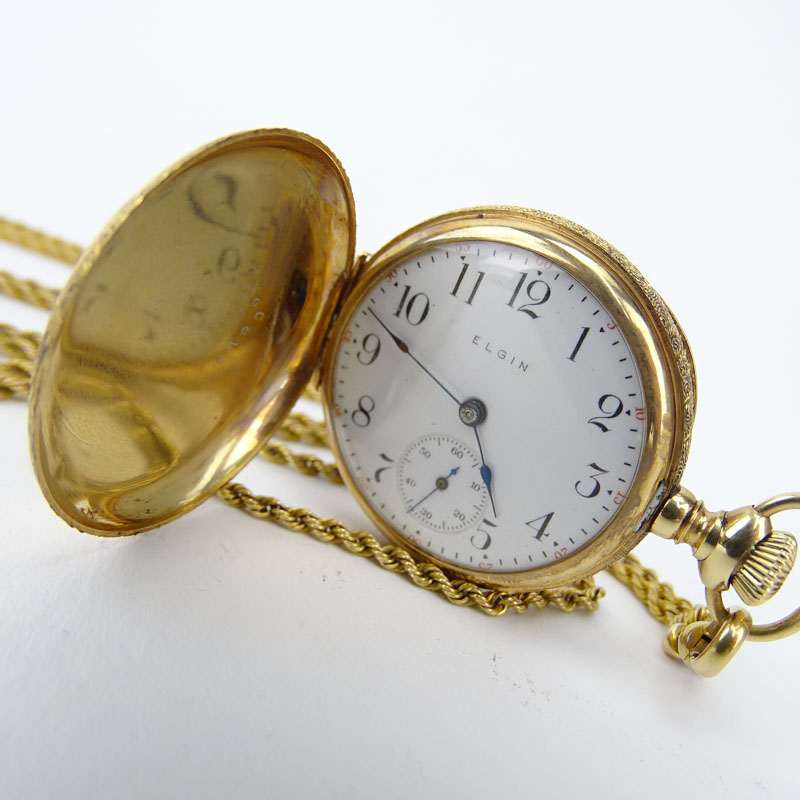 1903 14 Karat Gold Elgin Pocket Watch Serial #10907480