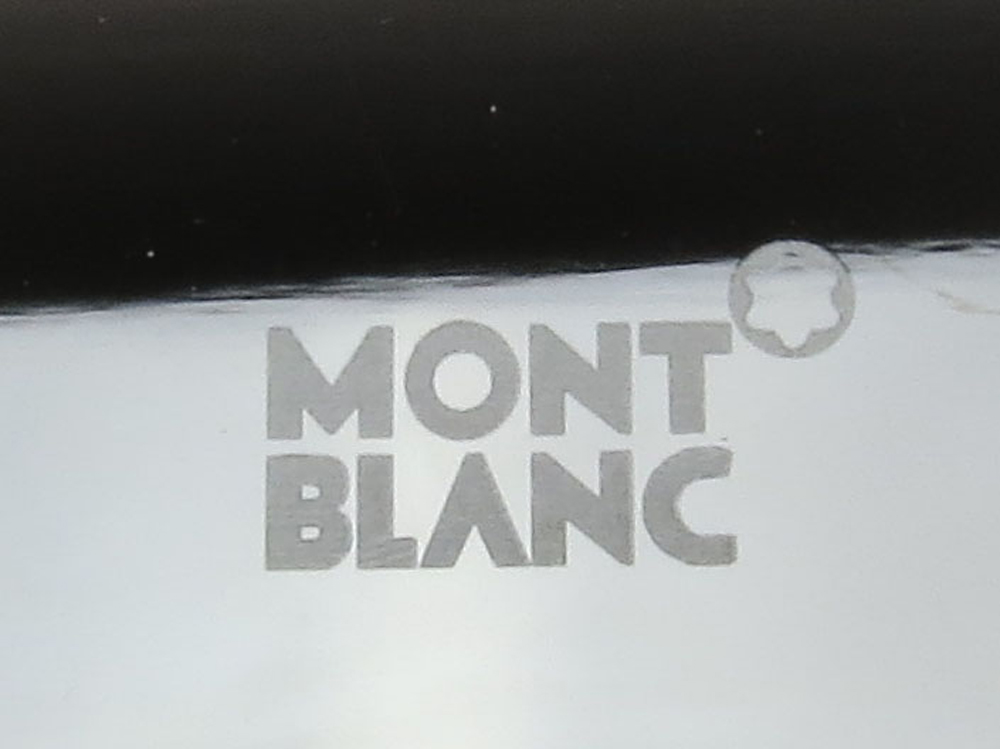 Two Mont Blanc Silver Tone Luggage Tags With Leather Straps