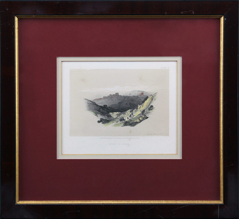 After: David Roberts, Scottish (1796-1864) Two (2) Hand Colored Lithographs Signed in the Plate