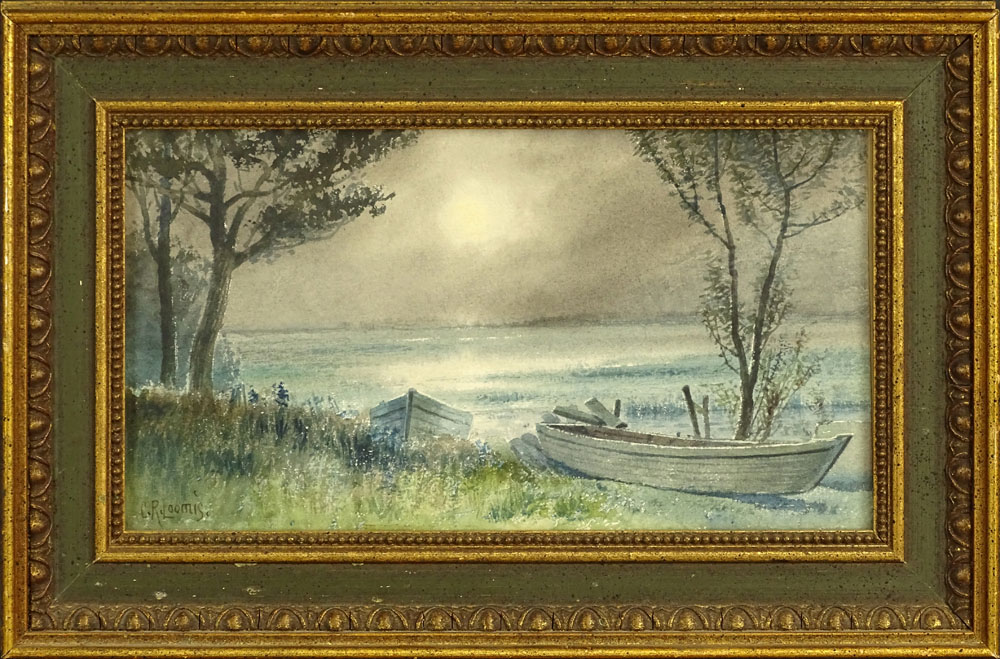 Charles Russell Loomis, American (1857-1936) Watercolor on Paper "Lakeshore"