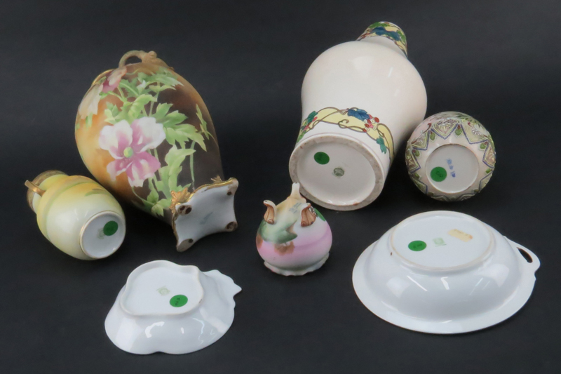 Collection of Seven (7) Pieces of Vintage Nippon & Japanese Import Porcelain