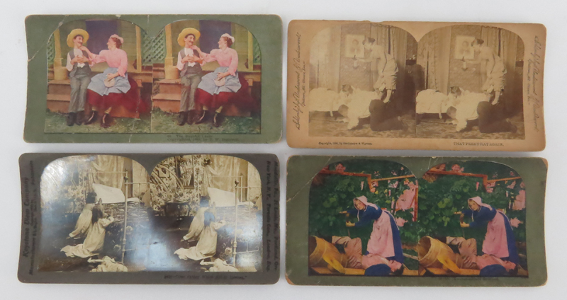 Antique Stereoscope Stereoviewer With Photos
