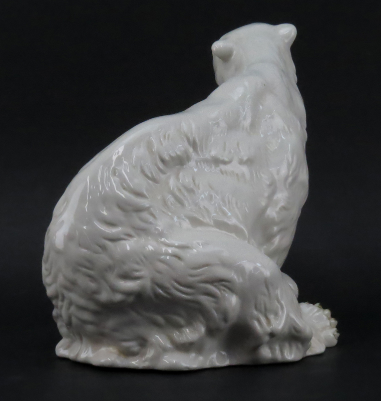 Royal Dux Porcelain Polar Bear Figurine