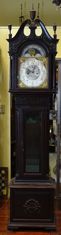 Antique moon phase  Grandfather clock