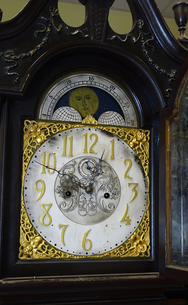 Antique moon phase  Grandfather clock