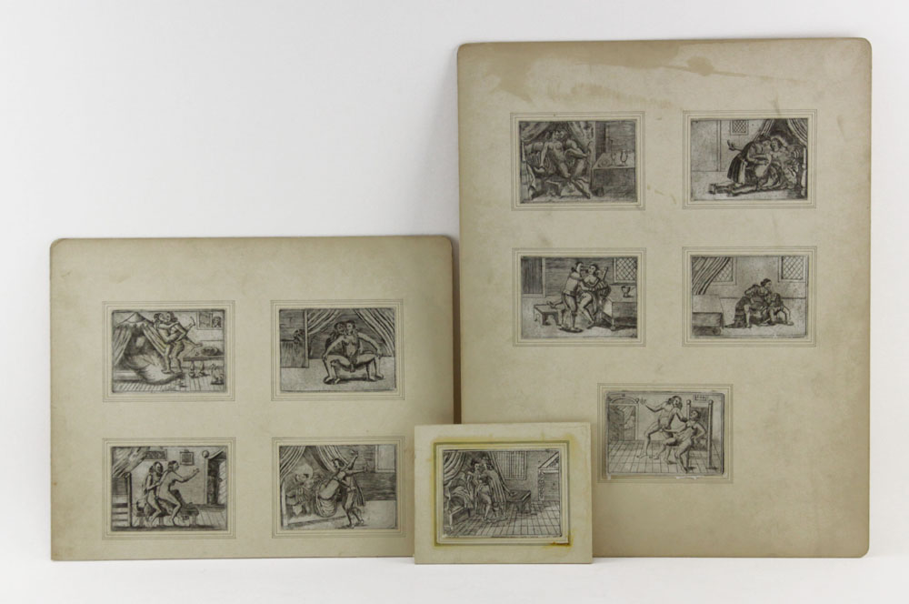 Collection of Ten (10) 18/19th Century French Erotic Etchings
