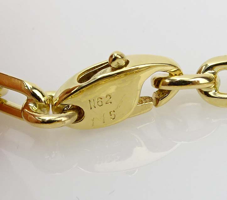 Cartier 18 Karat Yellow Gold Spartacus Oval Link Bracelet.