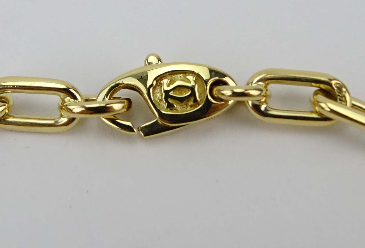 Cartier 18 Karat Yellow Gold Spartacus Oval Link Bracelet.