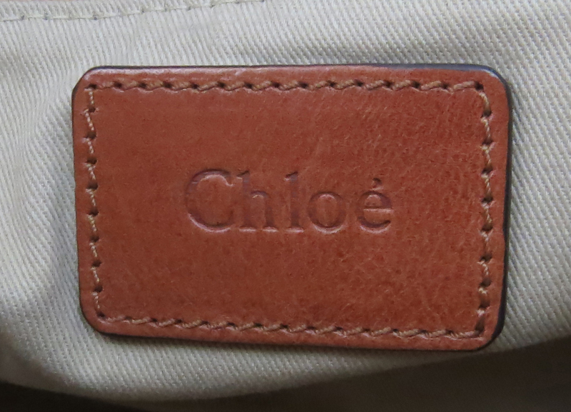 Chloé Brown Leather Paraty Satchel. Gold tone hardware.