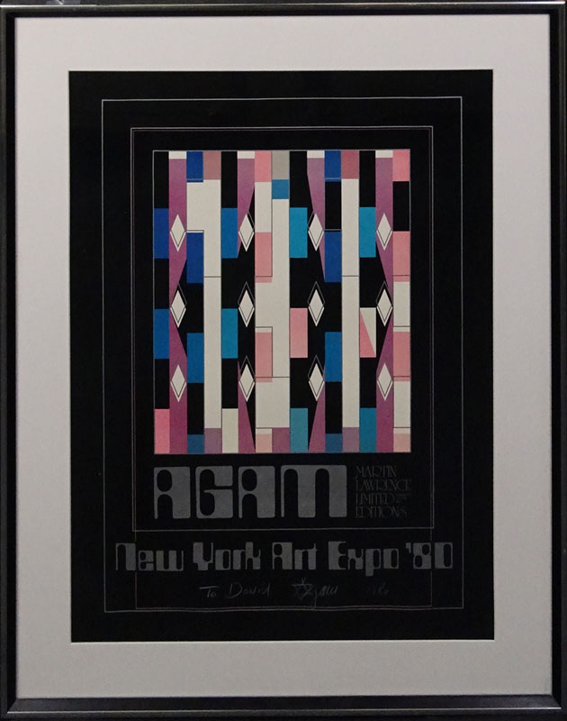 Yaacov Agam, Israeli (b. 1928) Martin Lawrence Limited Editions, New York Expo 80 Signed Poster. 