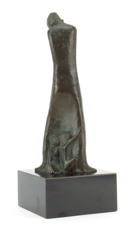 David Unger, American (20th C) Bronze sculpture "Weeping Mother".