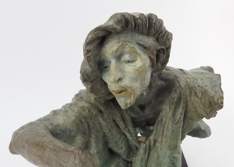 Richard MacDonald, American (b. 1946) Patinated Bronze Sculpture "La Fuite du Temps".