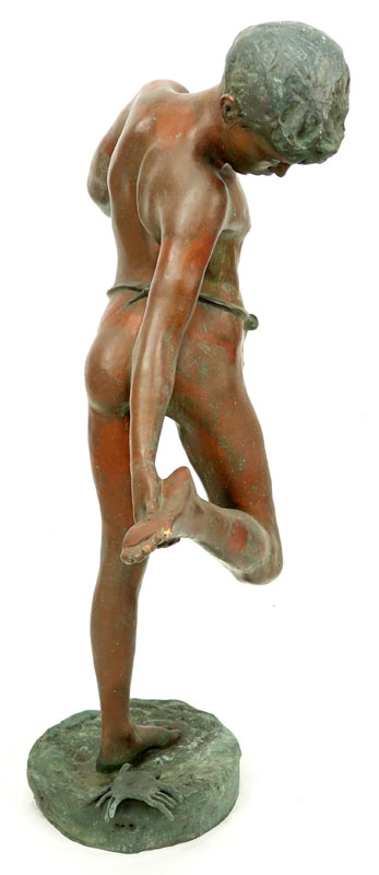 After: Annibale Delotto, Italian  (1877-1932) "Le Crabe" Bronze Sculpture.