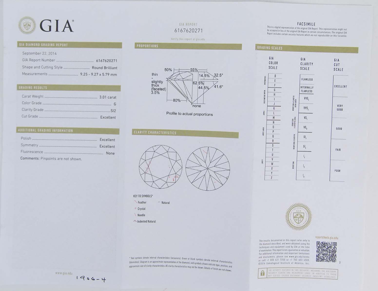 GIA Certified 6.02 Carat TW Round Brilliant Cut Diamond and 18 Karat White Gold Ear Studs.