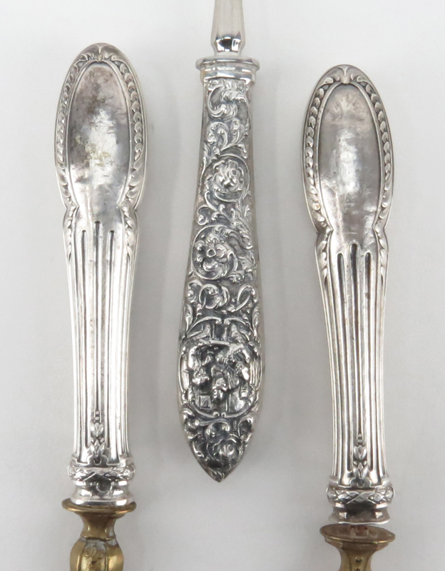 Grouping of Three (3) Sterling Silver Handled Tableware.