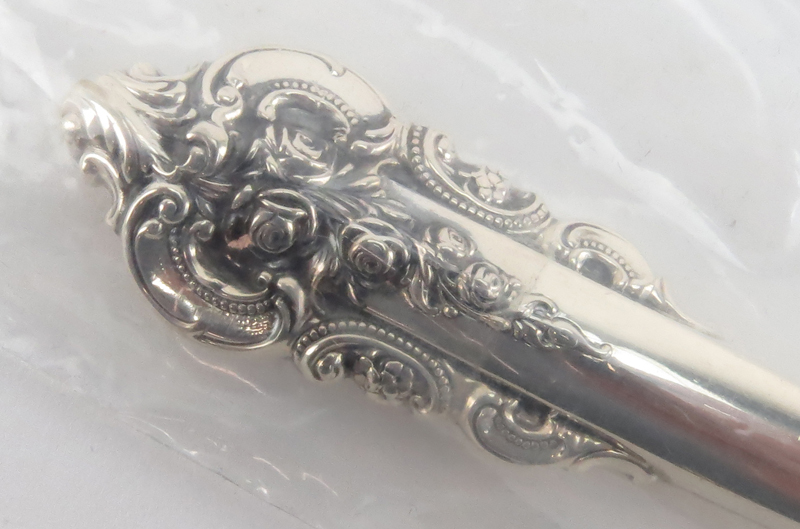 Two (2) Piece Wallace Grande Baroque Sterling Handled Carving Set.