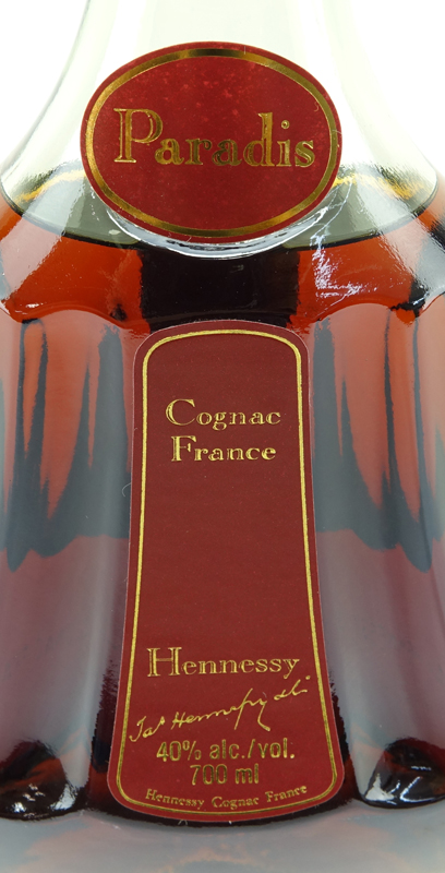 Hennessy Paradis France Cognac Bottle in Original Presentation Box. La Societe Hennessy card included.