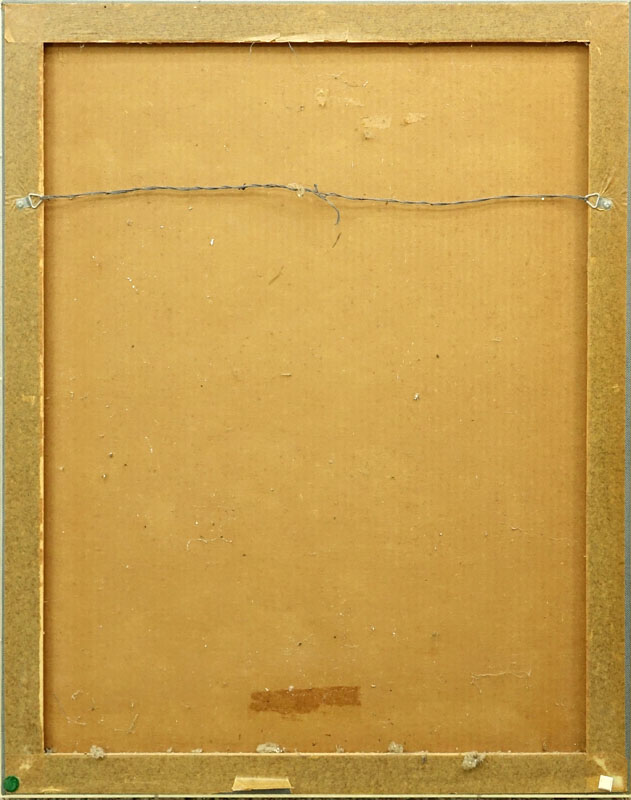 La Ba Dang, Vietnamese (b. 1922) "Les Elementalis 1982" Embossed Etching and Aquatint on Paper in Shadowbox Frame. 