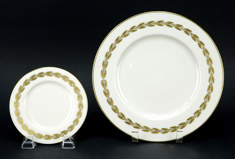 Forty One (41) Pieces Lenox Antoinette Ivory Dinnerware.