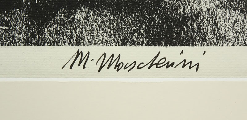 Marcello Mascherini, Italian (1906 - 1983) Lithograph ìSeated Lady Wearing Hatî Signed M. Masherini