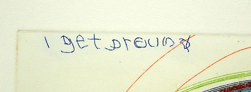 Damien Hirst, British (born 1965) Hand Embellished Etching on paper "I Get Around". 