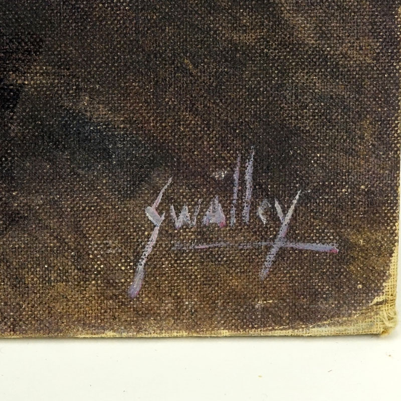 John Swalley, American  (1887-1976)  Oil on Canvas Panel "Posing Nude".